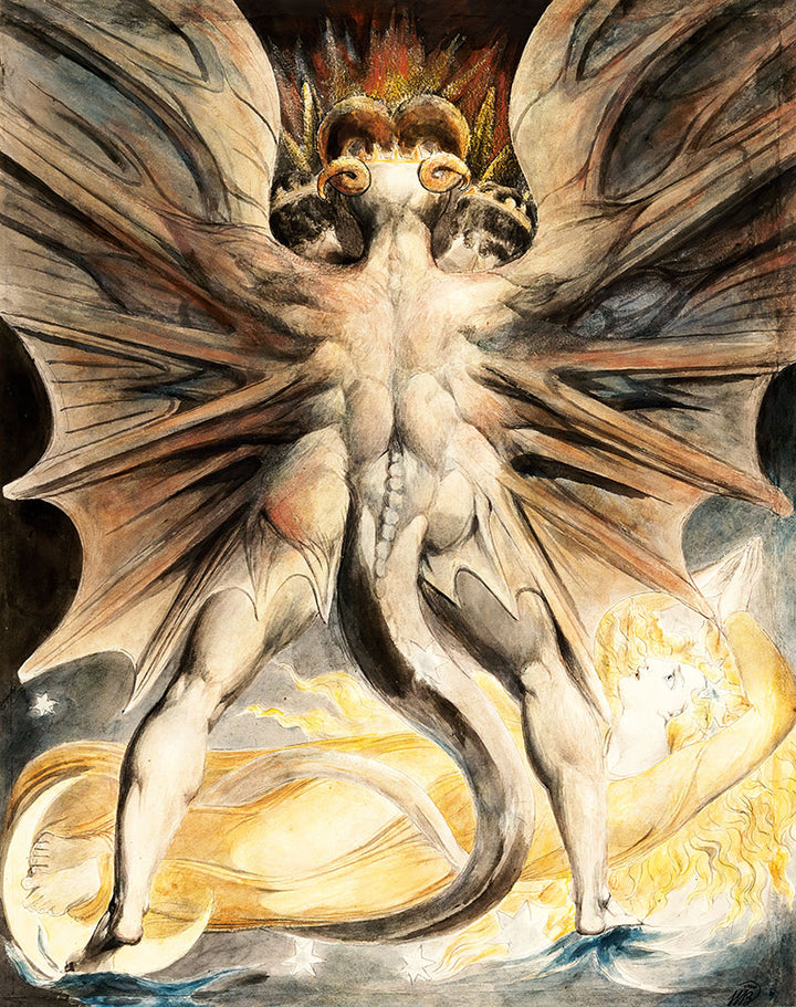 The Great Red Dragon and the Woman Clothed with the Sun by William Blake - Art Print - Zapista