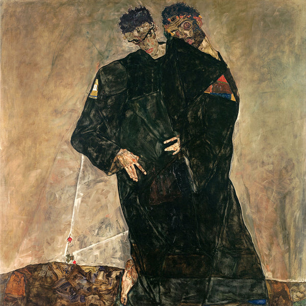 The Hermits by Egon Schiele - Art Print - Zapista