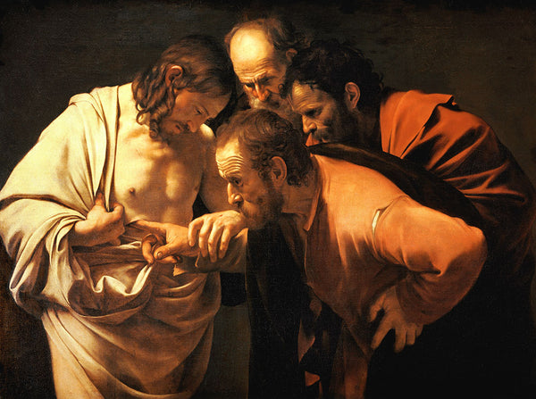 The Incredulity of Saint Thomas by Caravaggio - Art Print - Zapista