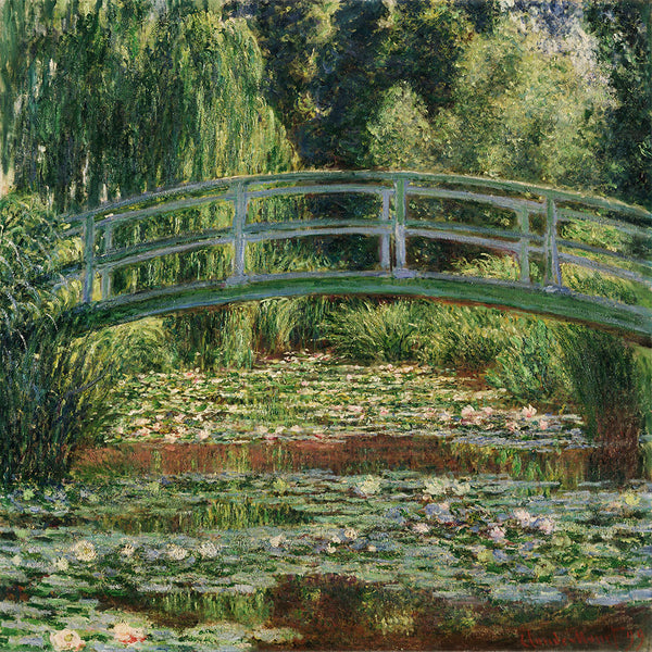 The Japanese Footbridge and the Water Lily Pool, Giverny by Claude Monet - Art Print - Zapista