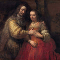 The Jewish Bride by Rembrandt Harmenszoon van Rijn - Art Print - Zapista