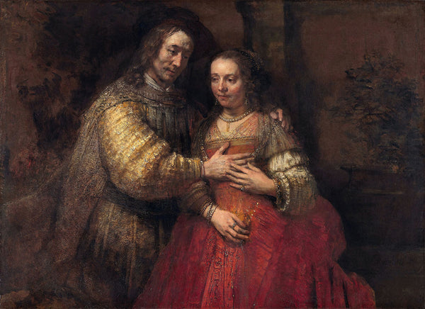 The Jewish Bride by Rembrandt Harmenszoon van Rijn - Art Print - Zapista