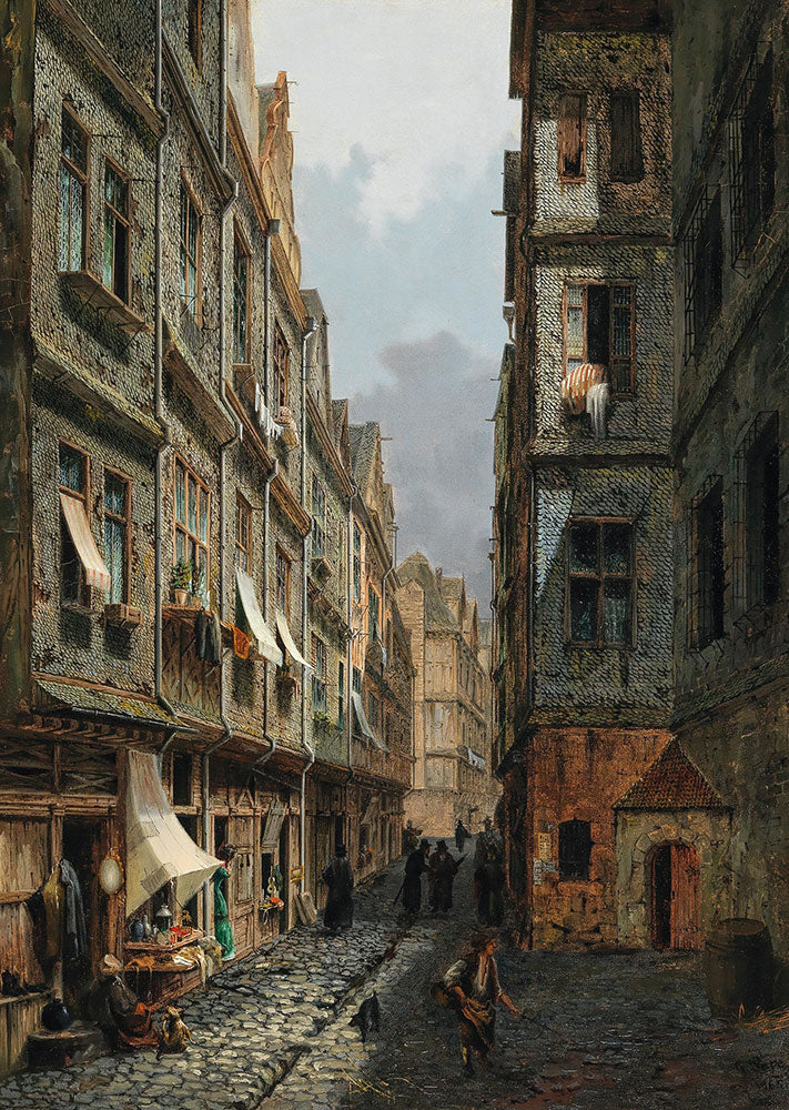 The Judengasse in Frankfurt am Main by Gereon Pape - Art Print - Zapista