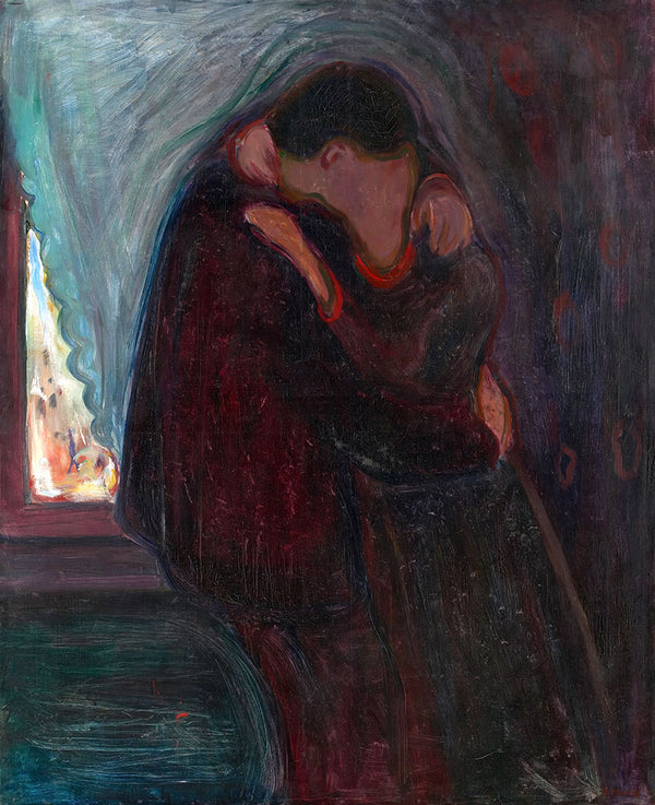 The Kiss, 1897 by Edvard Munch - Art Print - Zapista