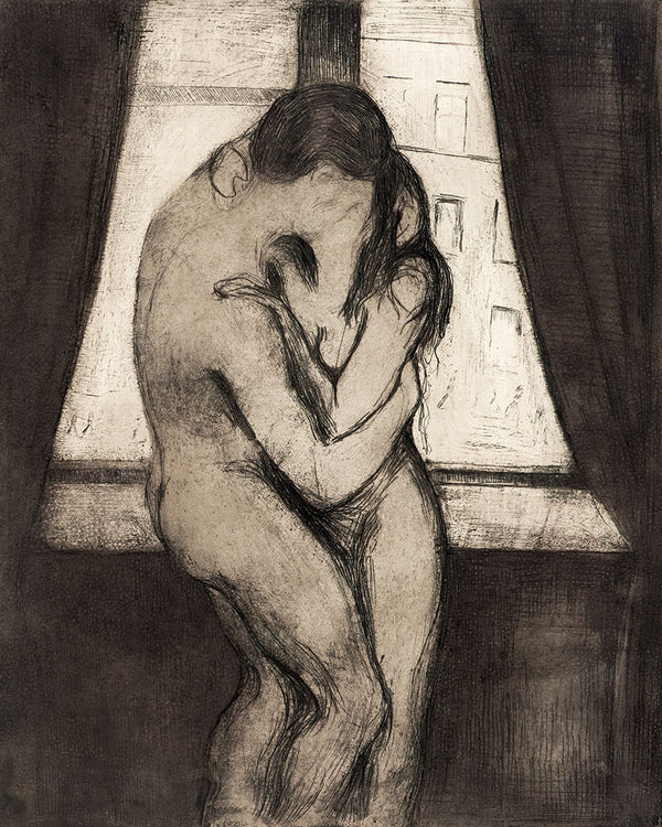 The Kiss by Edvard Munch - Art Print - Zapista