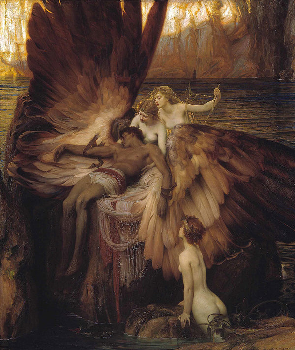 The Lament for Icarus by Herbert James Draper - Art Print - Zapista