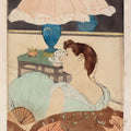 The Lamp by Mary Cassatt - Art Print - Zapista