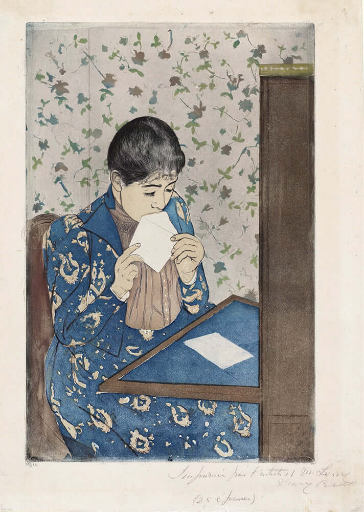 The Letter by Mary Cassatt - Art Print - Zapista