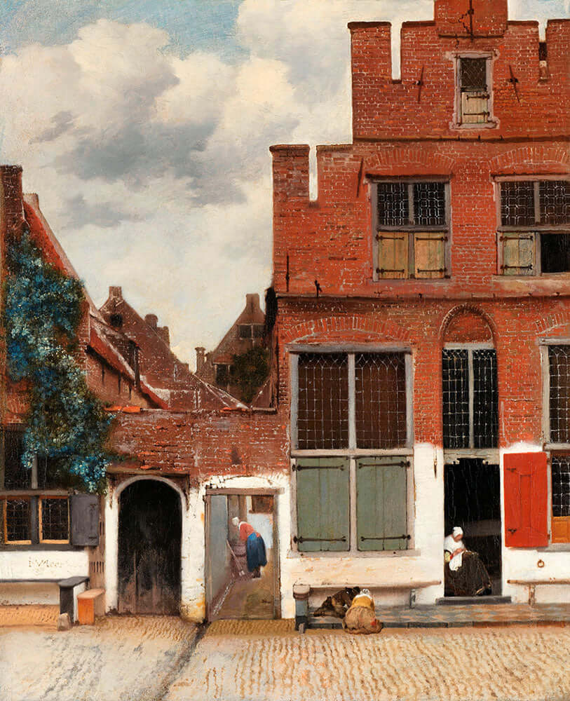 The Little Street by Johannes Vermeer - Art Print - Zapista