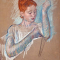 The Long Gloves by Mary Cassatt - Art Print - Zapista