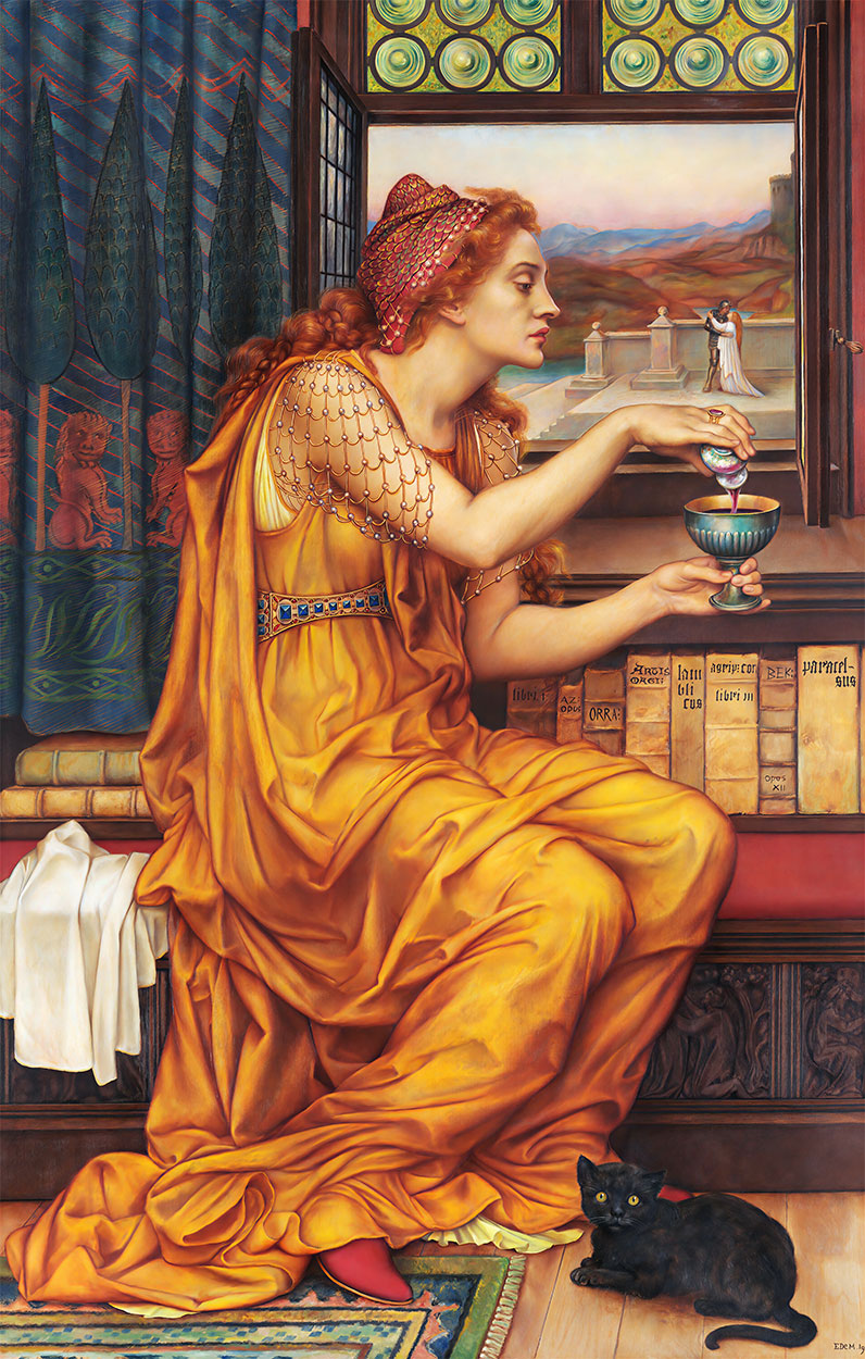 The Love Potion by Evelyn De Morgan. - Art Print - Zapista