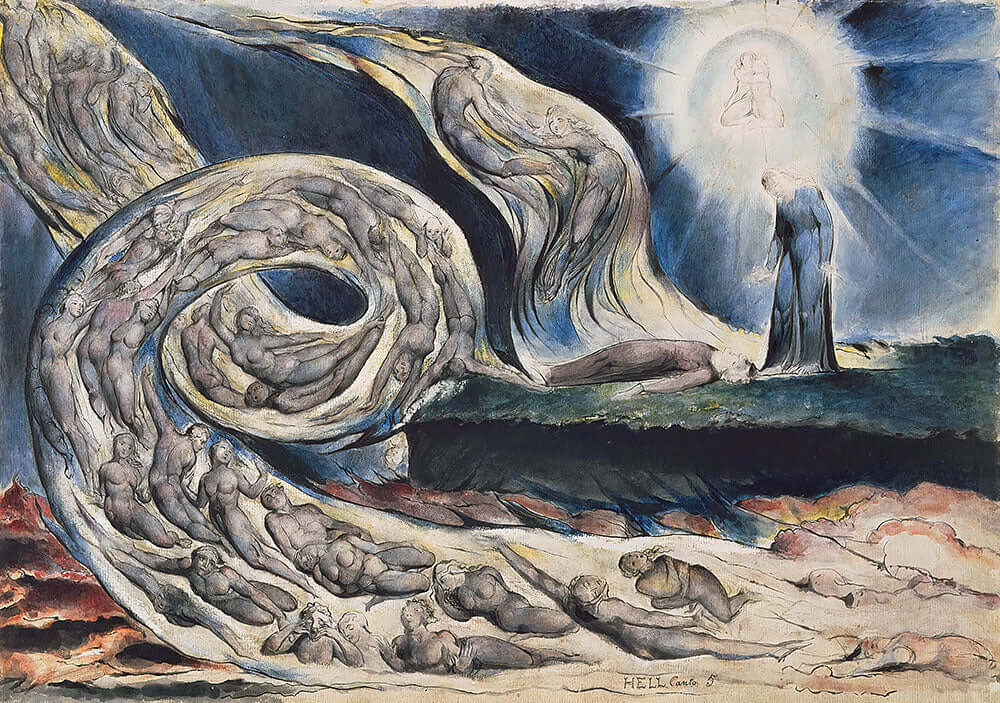 The Lovers Whirlwind by William Blake - Art Print - Zapista