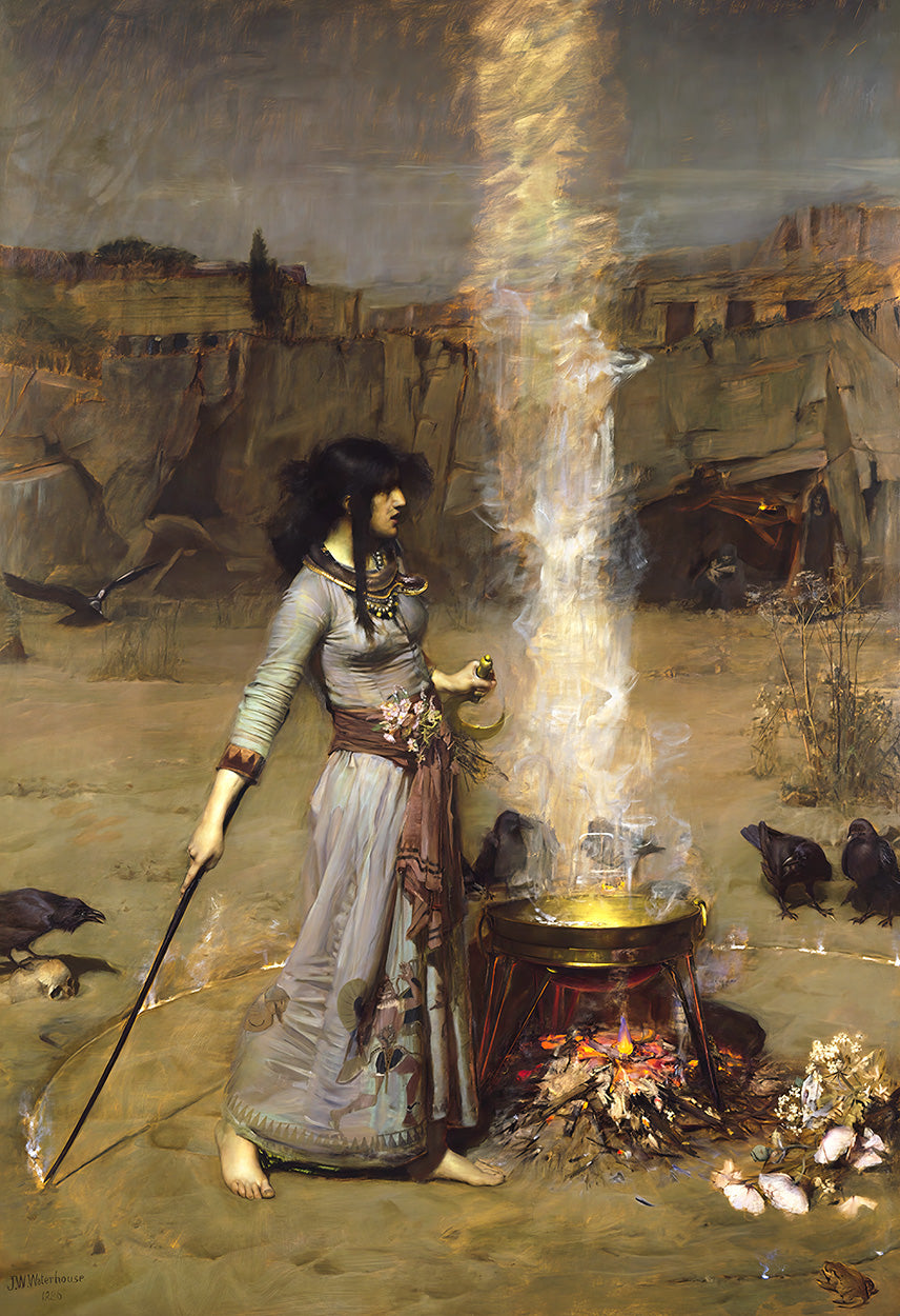 The Magic Circle by John William Waterhouse - Art Print - Zapista