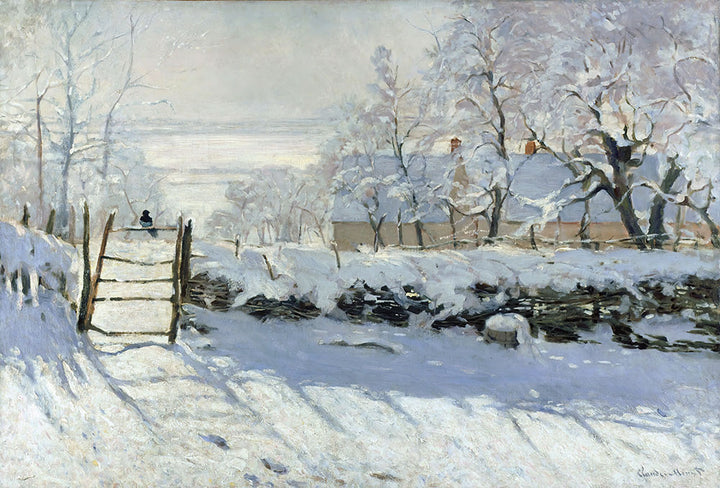 The Magpie by Claude Monet - Art Print - Zapista