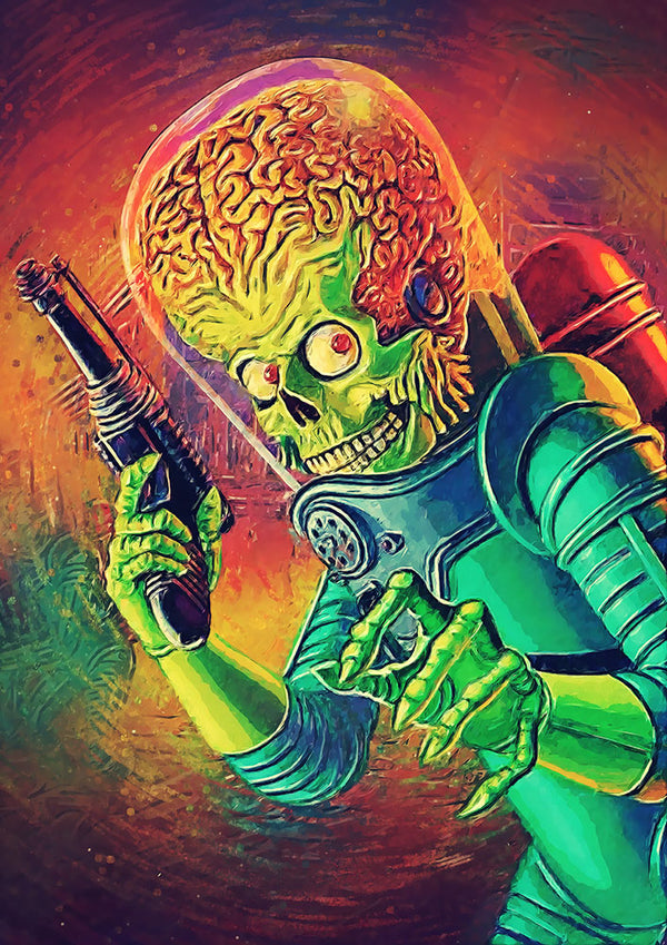 The Martian - Mars Attacks - Art Print - Zapista