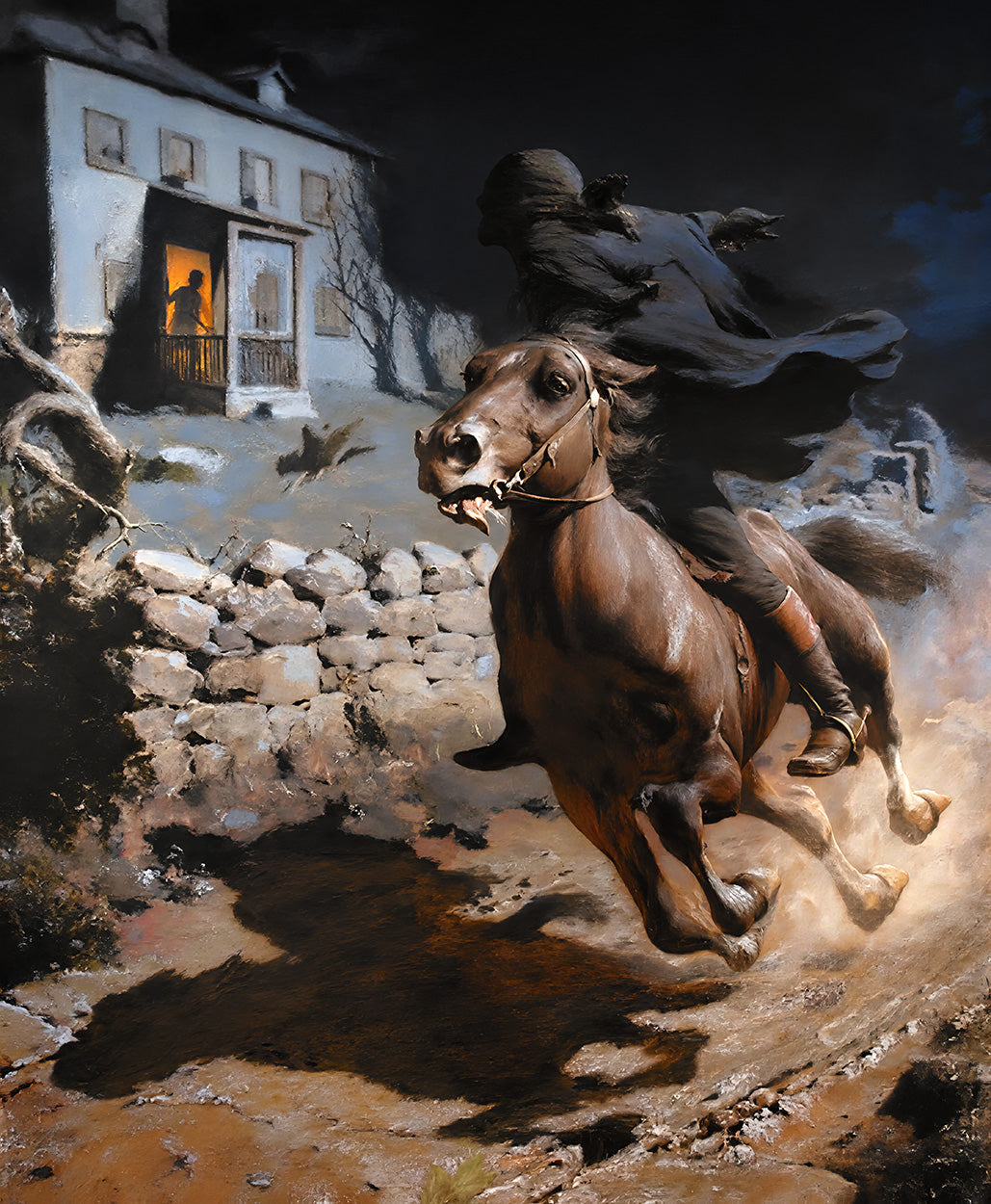The Midnight Ride of Paul Revere by William Robinson Leigh - Art Print - Zapista
