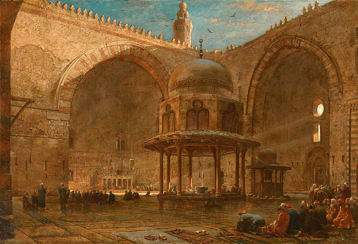 The Mosque of Sultan Hassan, Cairo by Edward Angelo Goodall - Art Print - Zapista