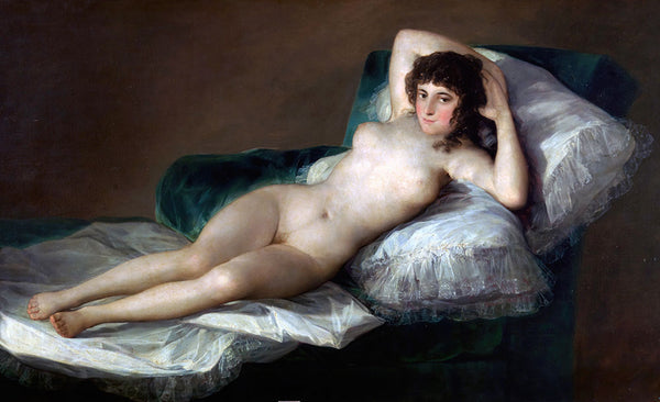 The Nude Maja by Francisco Goya - Art Print - Zapista