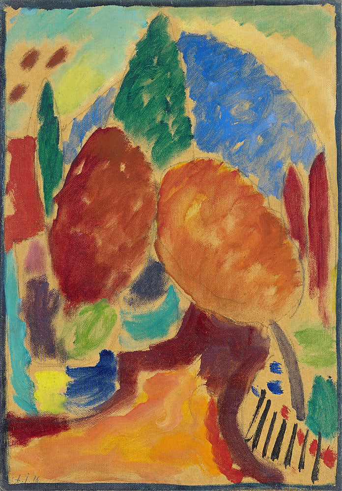 The Orange Path by Alexej von Jawlensky - Art Print - Zapista