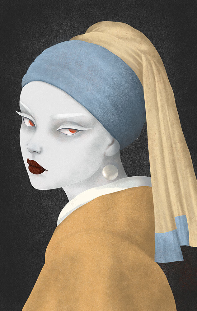 The Other Girl with a Pearl Earring - Art Print - Zapista