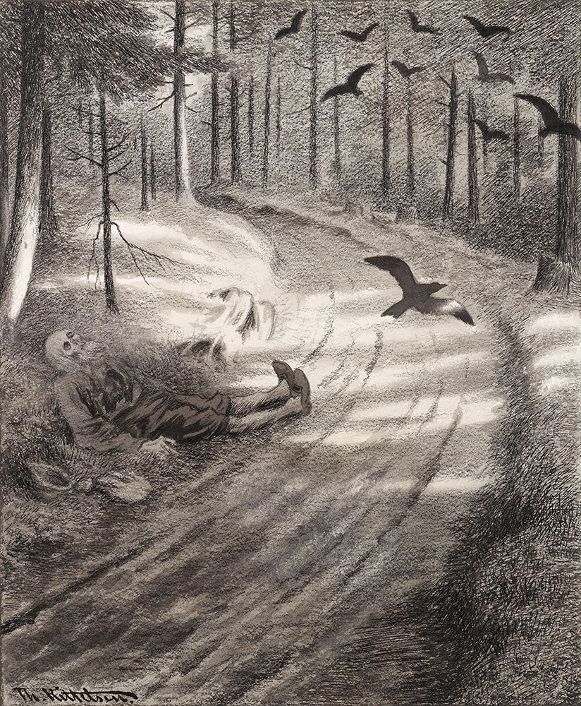 The Pauper by Theodor Kittelsen - Art Print - Zapista