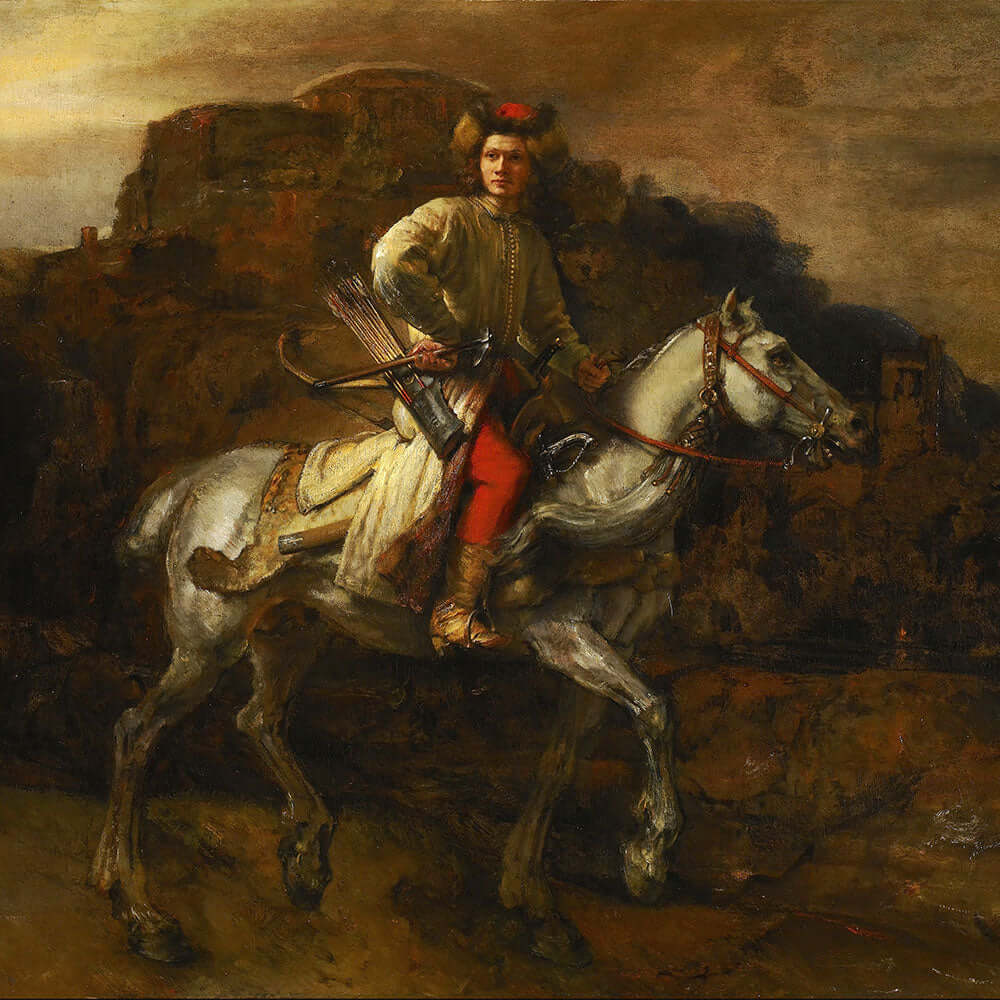 The Polish Rider by Rembrandt Harmenszoon van Rijn - Art Print - Zapista