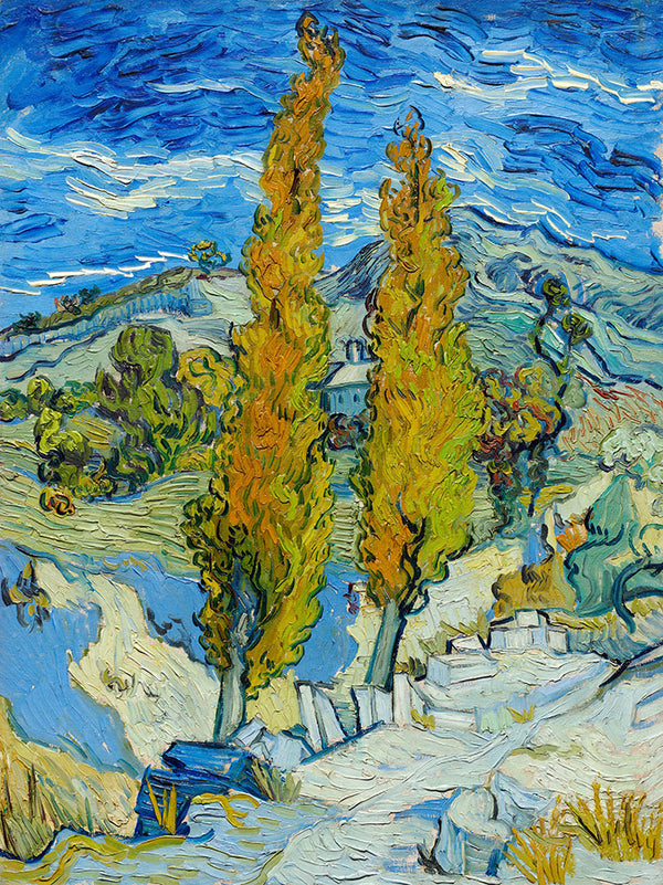 The Poplars at Saint-Remy by Vincent van Gogh - Art Print - Zapista