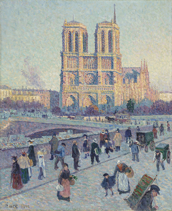 The Quai Saint-Michel and Notre-Dame by Maximilien Luce - Art Print - Zapista