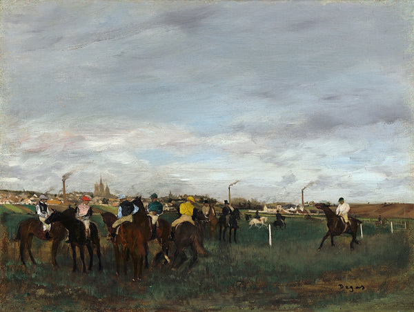 The Races by Edgar Degas - Art Print - Zapista