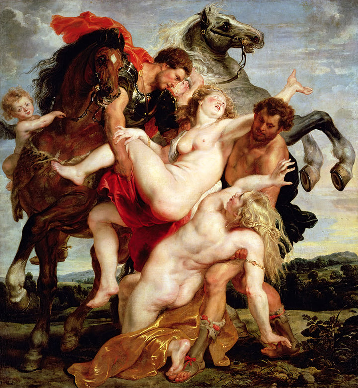 De ontvoering van de Dochters van Leucippus by Peter Paul Rubens - Art Print - Zapista