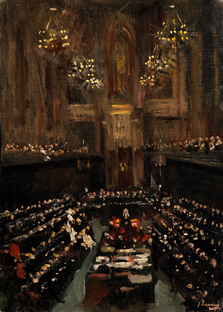 The Ratification of the Irish Treaty in the English House of Lords, 1921 by Sir John Lavery - Art Print - Zapista