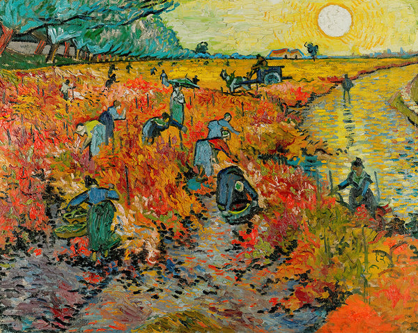 The Red Vineyard by Vincent van Gogh - Art Print - Zapista