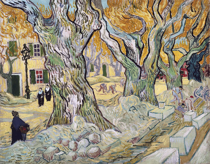 The Road Menders by Vincent van Gogh - Art Print - Zapista