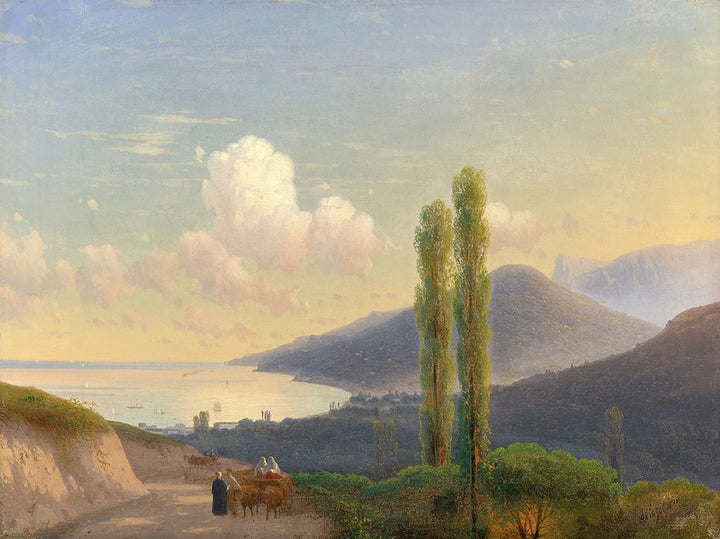 The Road To Gurzuf, Crimea by Ivan Aivazovsky - Art Print - Zapista