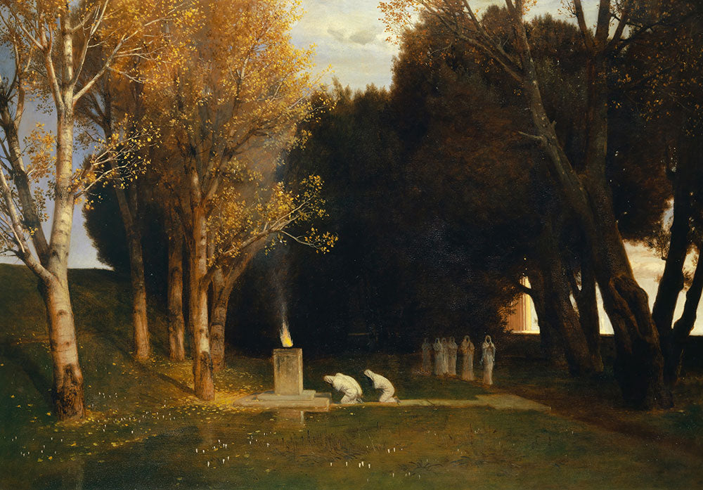 The Sacred Grove by Arnold Böcklin - Art Print - Zapista