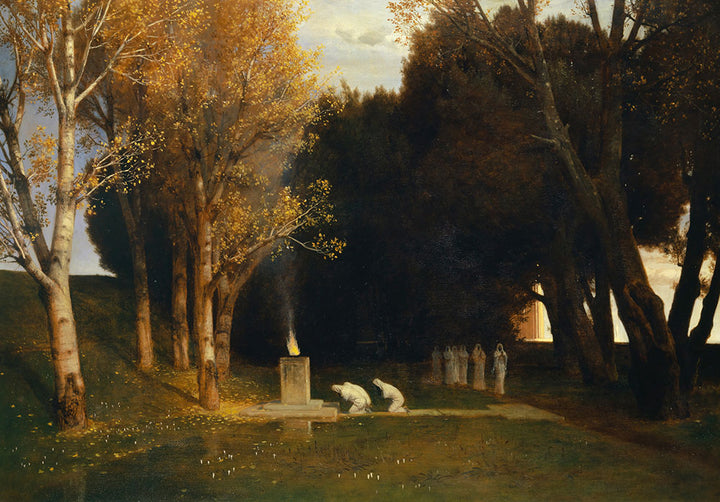 The Sacred Grove by Arnold Böcklin - Art Print - Zapista