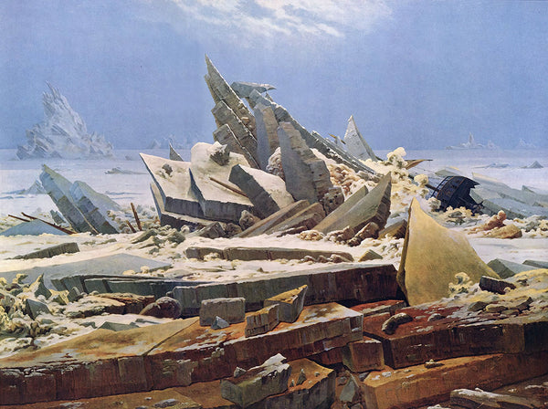 The Sea of Ice (The Wreck of Hope) by Caspar David Friedrich - Art Print - Zapista