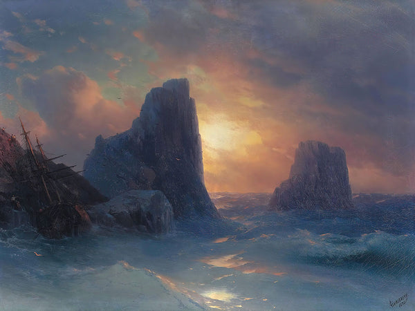 The Shipwreck by Ivan Konstantinovich Aivazovsky - Art Print - Zapista