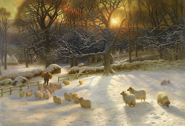 The Shortening Winter's Day is Near a Close by Joseph Farquharson - Art Print - Zapista