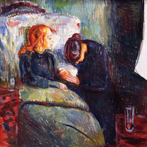 The Sick Child by Edvard Munch - Art Print - Zapista