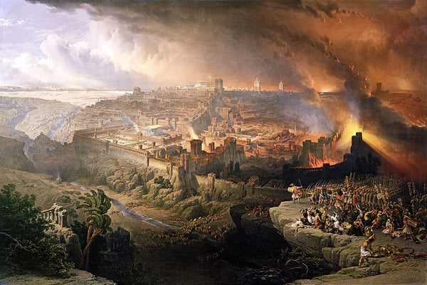The Siege and Destruction of Jerusalem by David Roberts - Art Print - Zapista