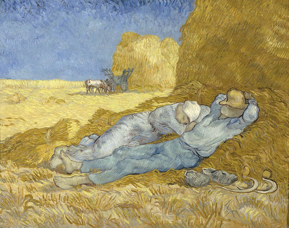 The Siesta (After Millet) by Vincent van Gogh - Art Print - Zapista