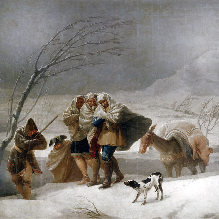 The Snowstorm by Francisco Goya - Art Print - Zapista