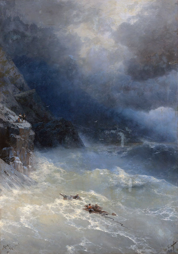 The Storm at Cape Aya by Ivan Aivazovsky - Art Print - Zapista