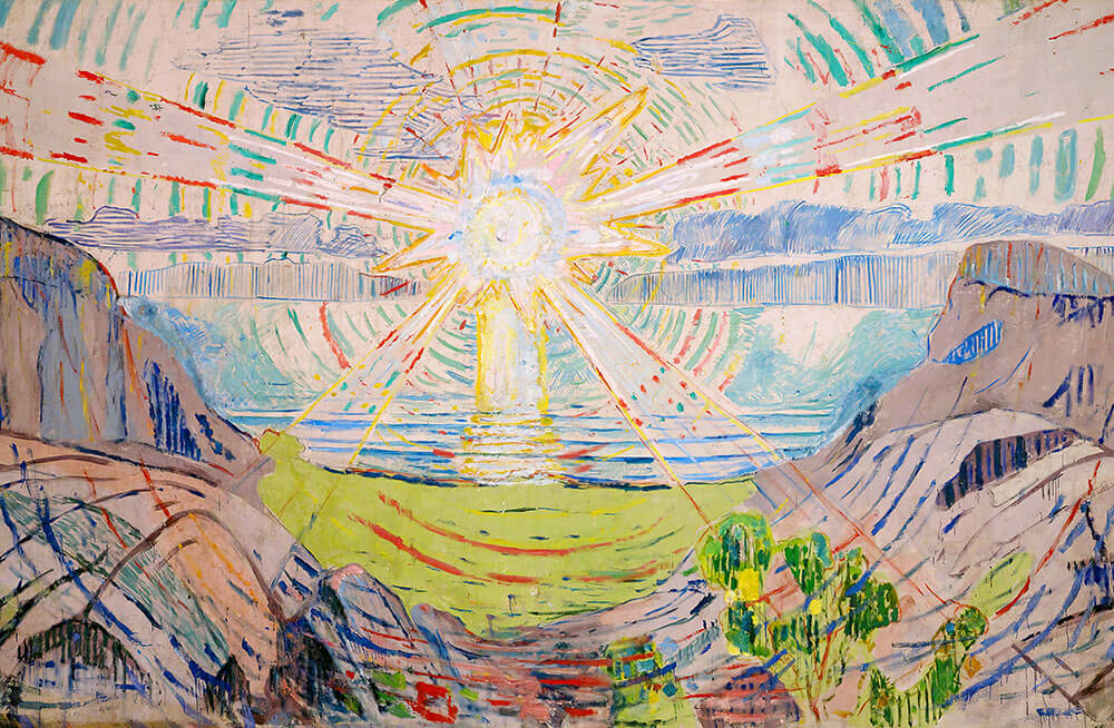 The Sun by Edvard Munch - Art Print - Zapista