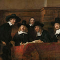 The Syndics of the Drapers' Guild by Rembrandt Harmenszoon van Rijn - Art Print - Zapista