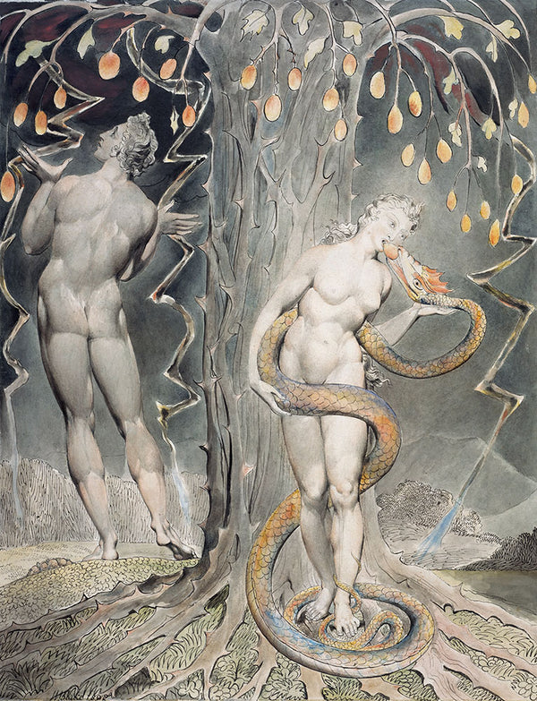 The Temptation and Fall of Eve by William Blake - Art Print - Zapista