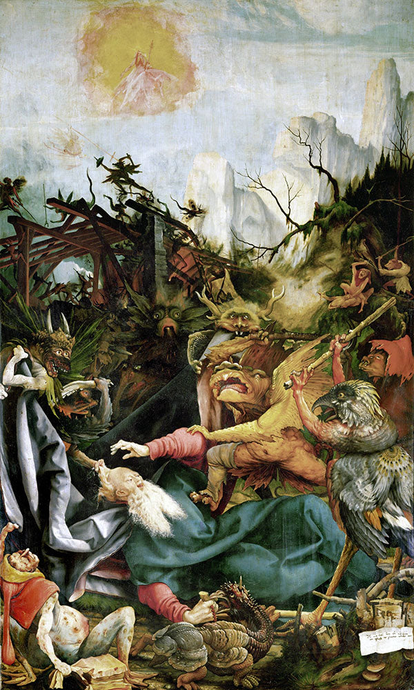 The Temptation of Saint Anthony by Matthias Grunewald - Art Print - Zapista