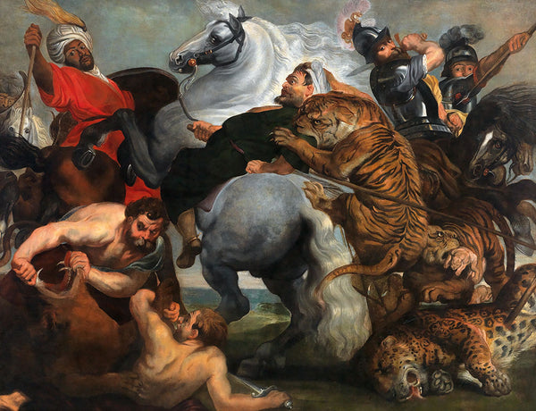 The Tiger Hunt by Peter Paul Rubens - Art Print - Zapista