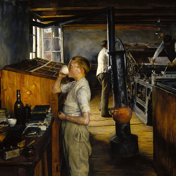 The Village Printing Shop, Haarlem, the Netherlands by Charles Frederic Ulrich - Art Print - Zapista